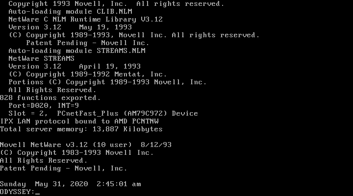 novell netware rsumes