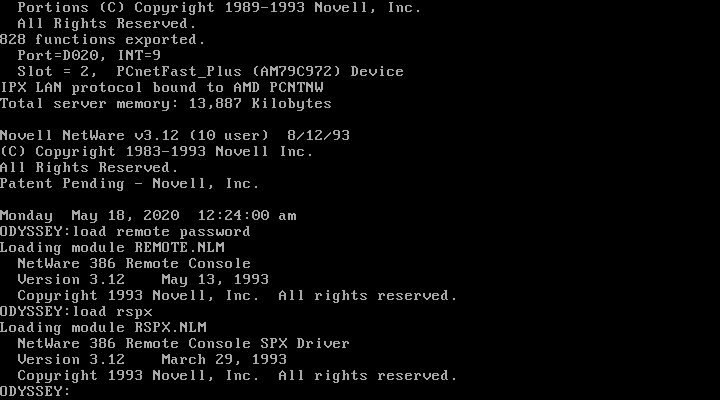 novell netware rsumes