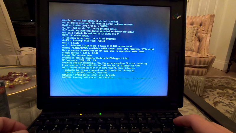 ThinkPad boot error