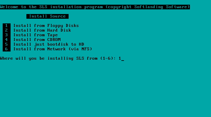 SLS Linux Install