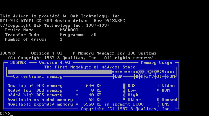 386MAX Memory Extender