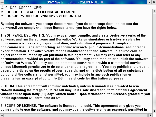 microsoft word license noncommercial